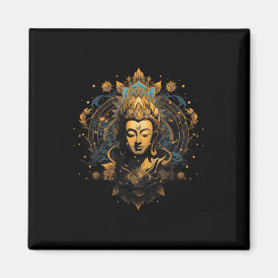 Andlighet Konst Fred Zen Yoga Asien Guatama B Magnet