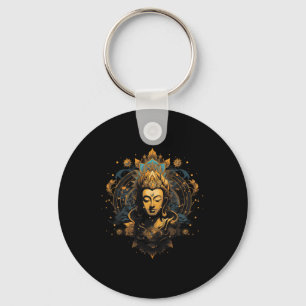 Andlighet Konst Fred Zen Yoga Asien Guatama B Nyckelring