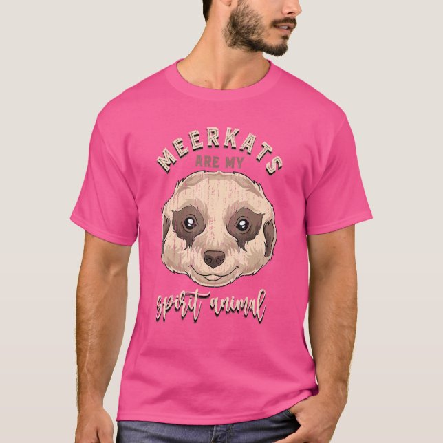 Andligt djur Afrika Mangust Söt Mangust T Shirt (Framsida)