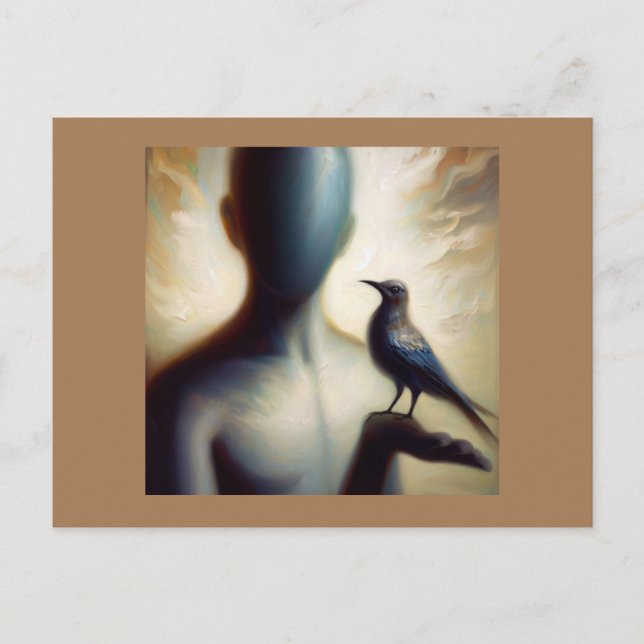 Andligt Djur Härmtrast 2 Vykort (Framsida)