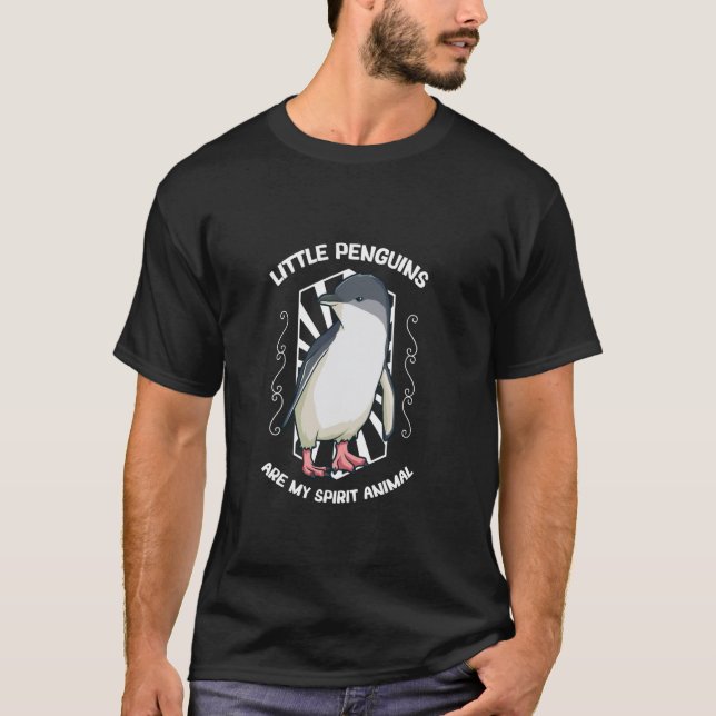 Andligt djur Liten pingvin T Shirt (Framsida)