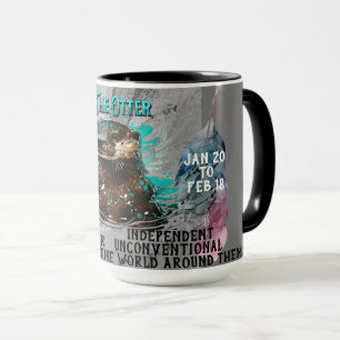 "Andligt djur" Utter Jan - Feb Kaffe Mugg