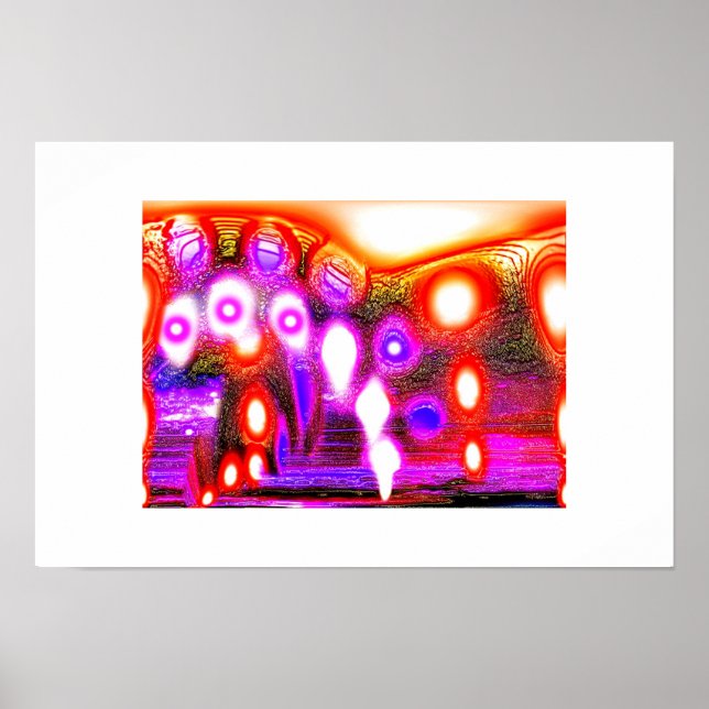 Andligt omega funky konst poster (Framsidan)
