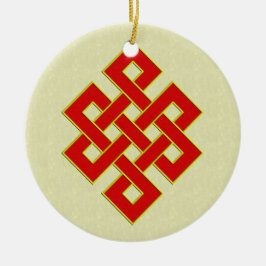 Ändlös fnurraprydnad julgransprydnad keramik