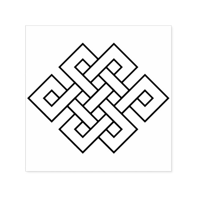 Ändlös knut lyckosamt tecken självfärgande stämpel (Design)