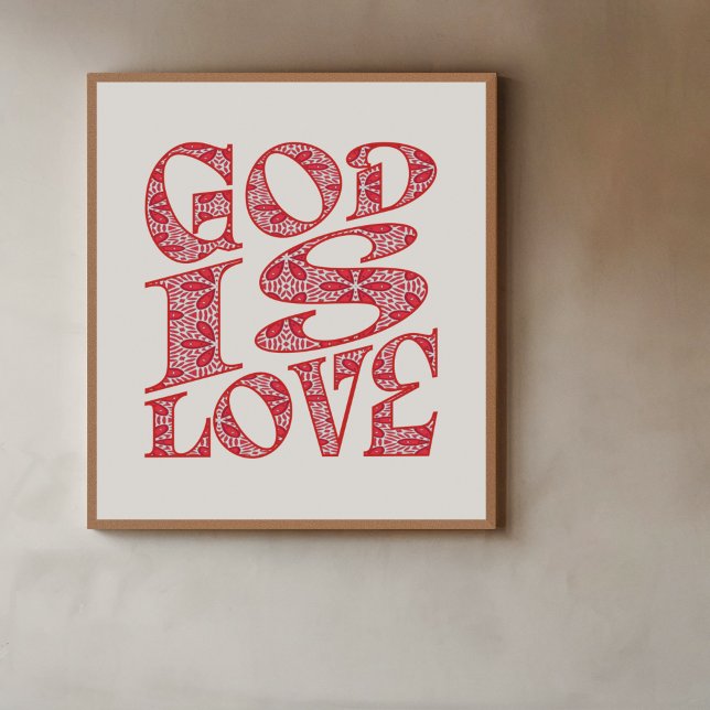 ändlös konst av typen Kärlek Typography Poster (Skapare uppladdad)