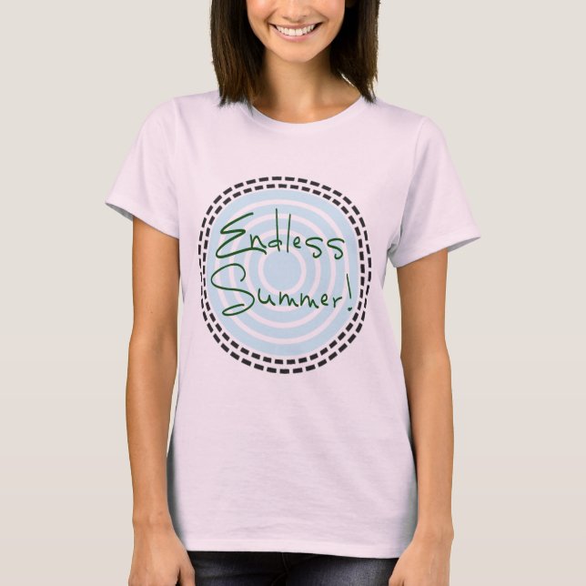 ändlös sommar t-shirt (Framsida)