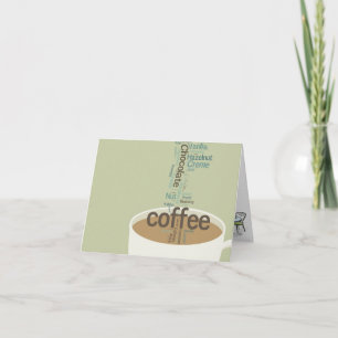 Ändlöst möjlighetskaffe noterar kort
