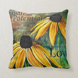 Ändlöst potentiellt inspirera kvadrerar kudder kudde