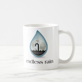 Ändlöst regna muggen kaffemugg