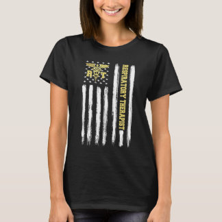 Andningsskydd Gift Patriotic American Flagga T Shirt