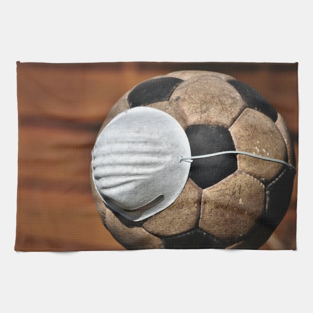 Andningsskydd vid fotboll kökshandduk (Horisontell)