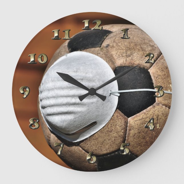 Andningsskydd vid fotboll stor klocka (Framsida)