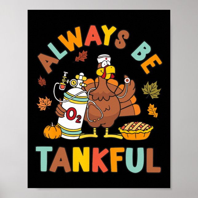 Andningsvägar, Thanksgiving, höst Fa Poster (Framsidan)