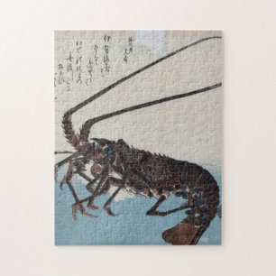 Ando Hiroshige - räkor och loster Pussel