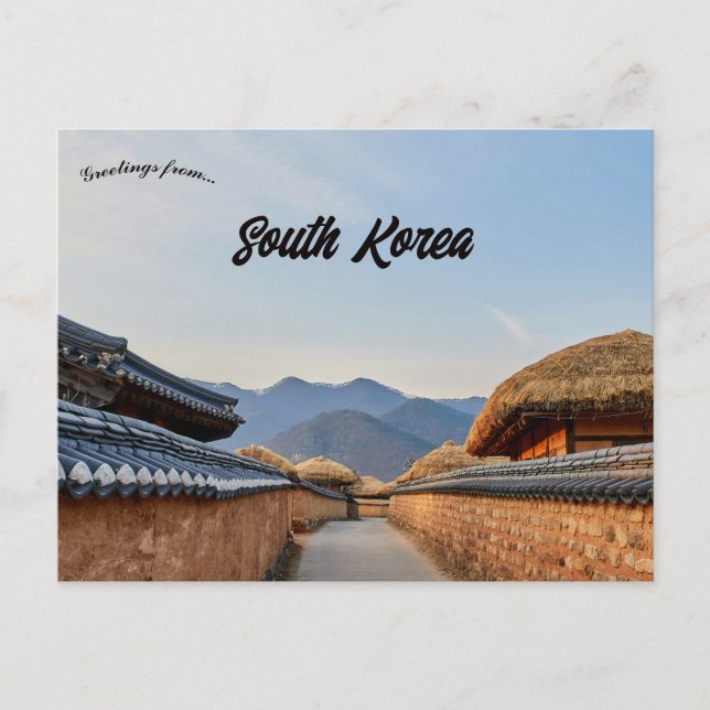 Andong Sydkorea Vykort (Framsida)