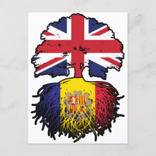 Andorra Andorra British UK Förenade kungariket Sto Vykort