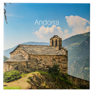 Andorra, bergsområdet Pyrenéerna Kakelplatta