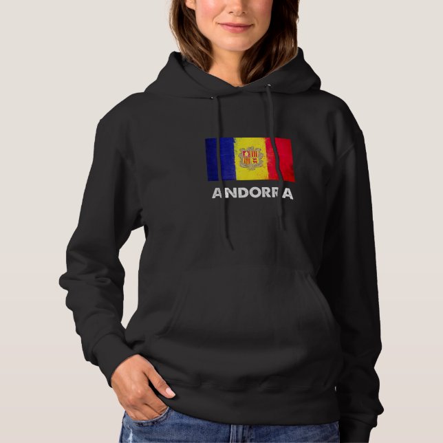 Andorra Flag  Andorran  1 T Shirt (Framsida)