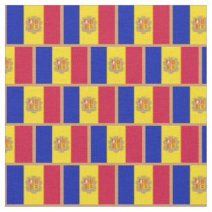 Andorra Flagga & Andorra mode Fabric/Sport Tyg