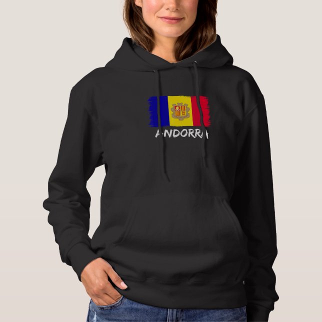 Andorra Flagga Andorra T Shirt (Framsida)