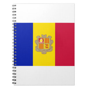 Andorra Flagga Anteckningsbok