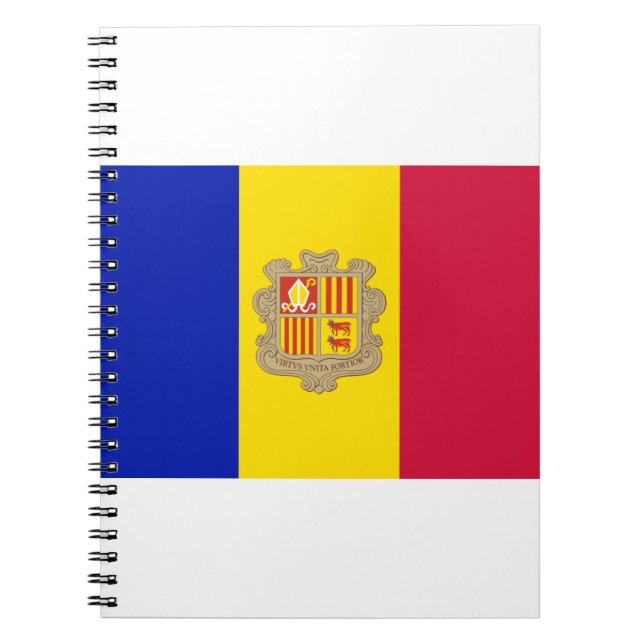 Andorra Flagga Anteckningsbok (Framsidan)