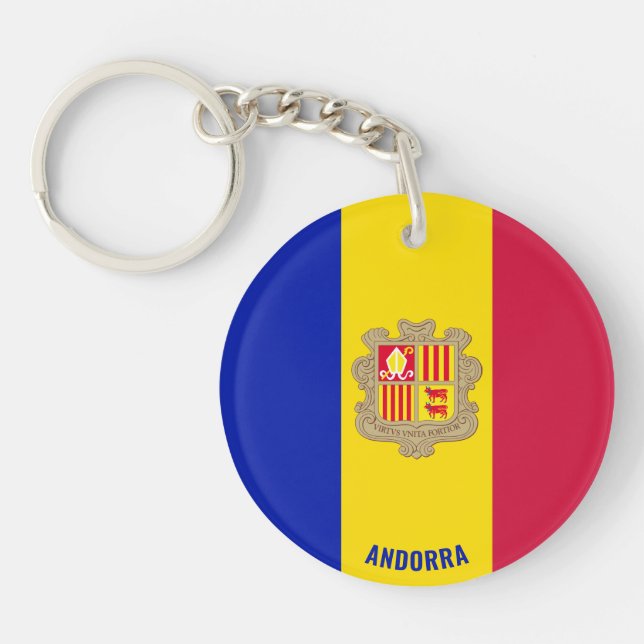 Andorra Flagga Charming Patriotic (Framsidan)