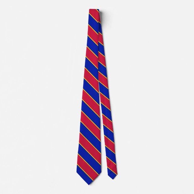 Andorra Flagga Elegant Patriotic Neck Tie Slips (Framsida)