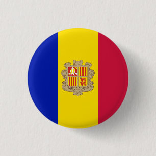 Andorra Flagga, Flagga Andorra Knapp