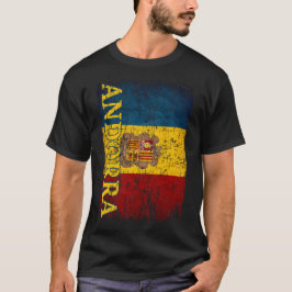 Andorra Flagga Gift Women Manar Barnen Andorra Ret T Shirt