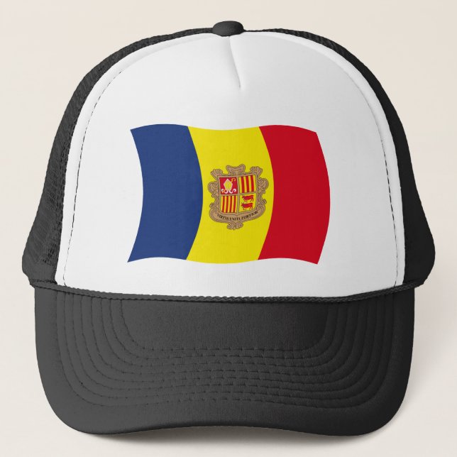 Andorra Flagga Hat Keps (Framsida)