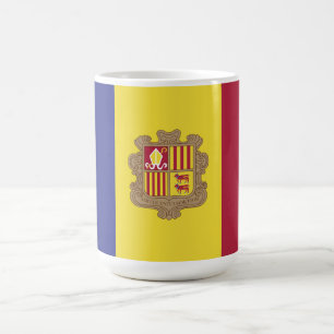 Andorra flagga kaffemugg