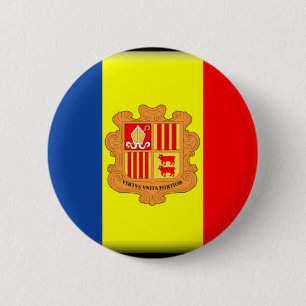 Andorra flagga knapp