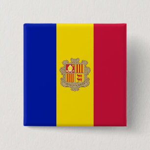 Andorra-Flagga Knapp