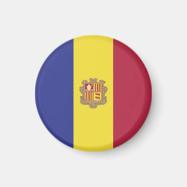 Andorra flagga magnet