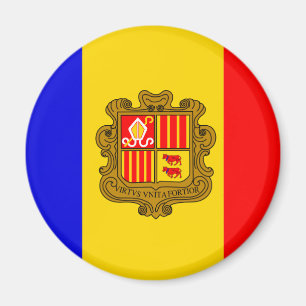 andorra flagga magnet