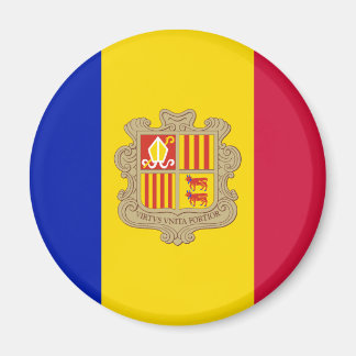 Andorra Flagga Magnet