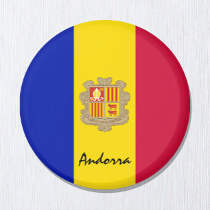 Andorra flagga Magnet, Trage, helgdag, Andorra Magnet