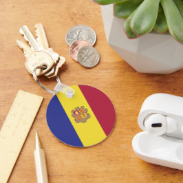 Andorra flagga nyckelring