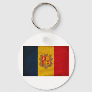 Andorra flagga nyckelring