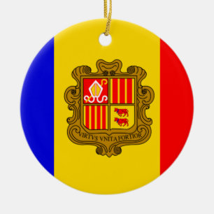 andorra flagga ornament