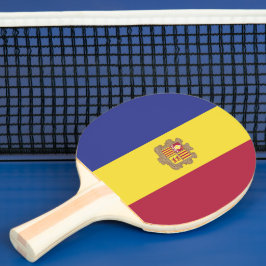 Andorra flagga pingisracket