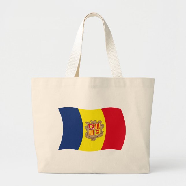 Andorra Flagga Shoppingväska Jumbo Tygkasse (Framsidan)