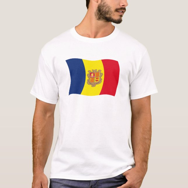 Andorra Flagga Tröja (Framsida)