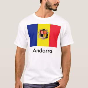 Andorra flaggaT-tröja T-shirt