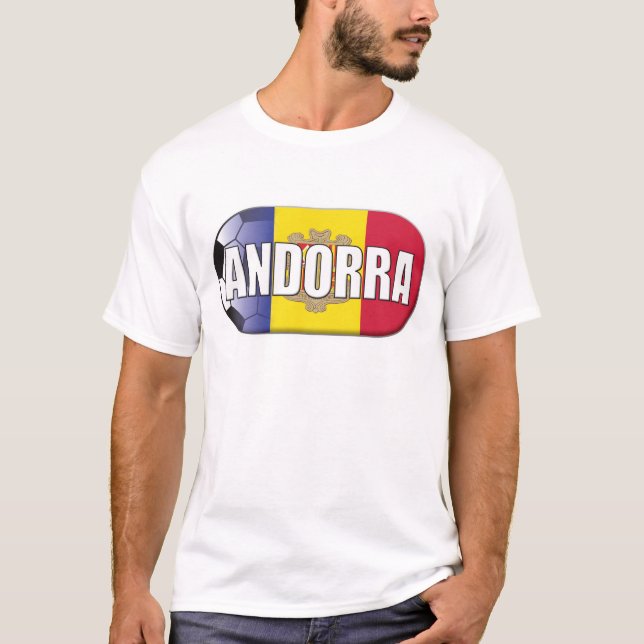 Andorra fotboll t shirt (Framsida)