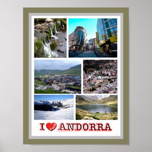 Andorra - I Kärlek - reser och Poster (Framsidan)