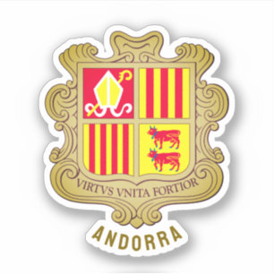 Andorra jackar om arm klistermärken