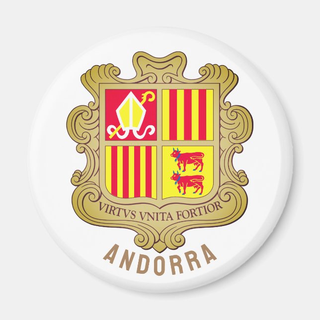 Andorra jackar om arm magnet (Framsidan)